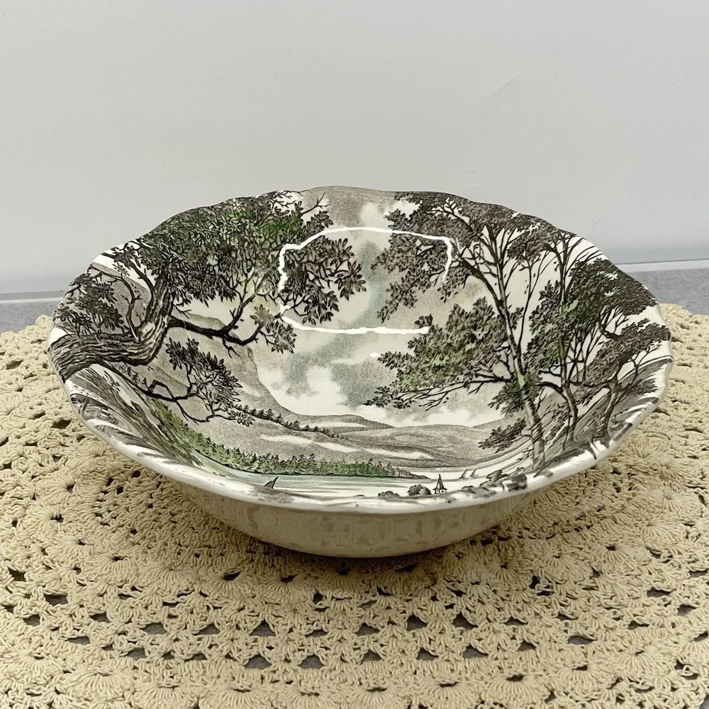 Vintage 1955 J & G Meakin Welcome Home Round Vegetable Bowl 8.25